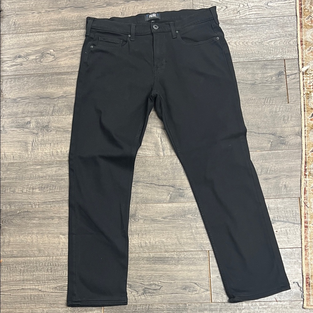 PAIGE Black Men's Straight Jeans